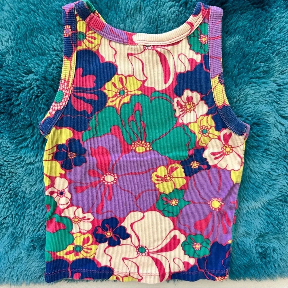 GAP Colorful Floral Tank Top Size S Girls
